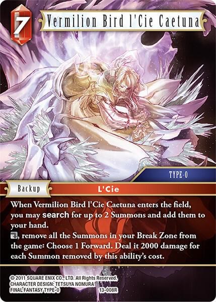Vermilion Bird l'Cie Caetuna - Foil