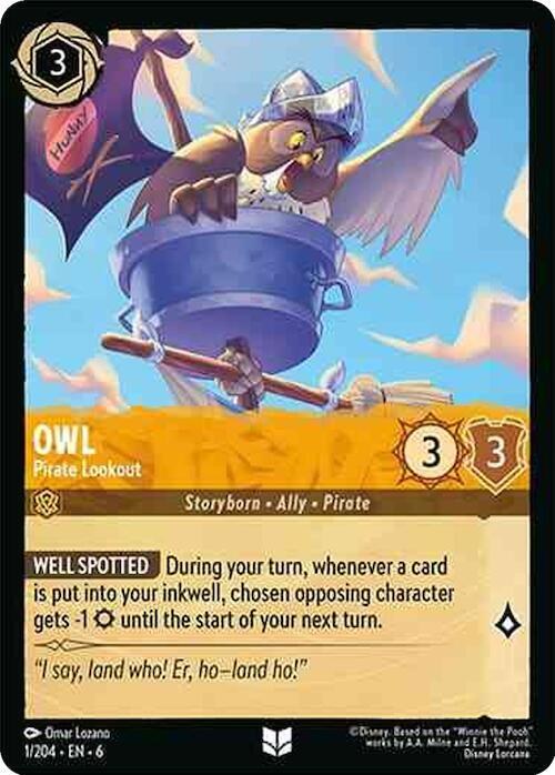 Owl - Pirate Lookout - Cold Foil