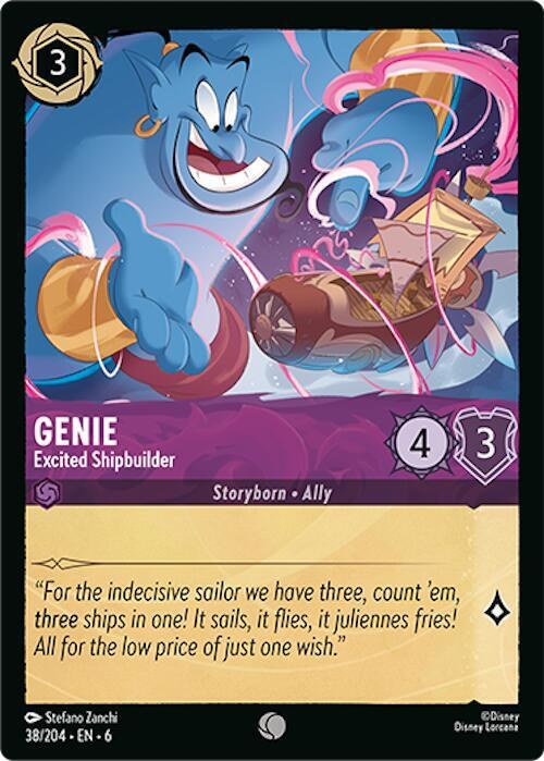 Genie - Excited Shipbuilder - Cold Foil