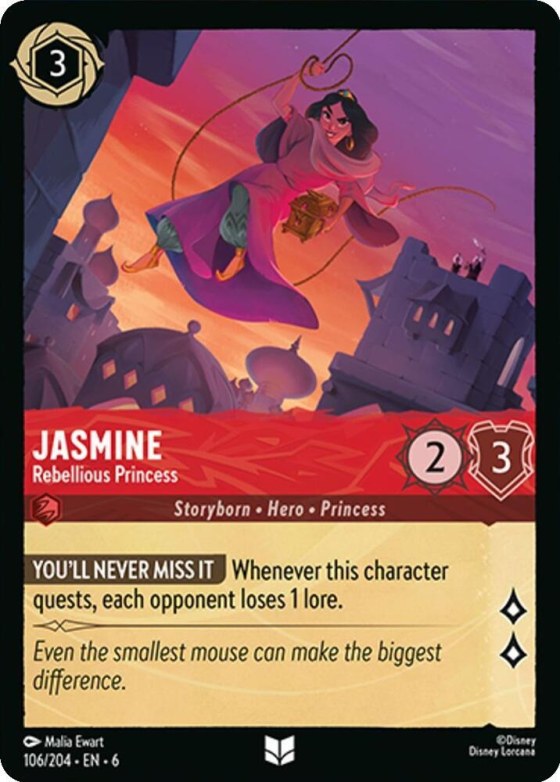 Jasmine - Rebellious Princess - Cold Foil