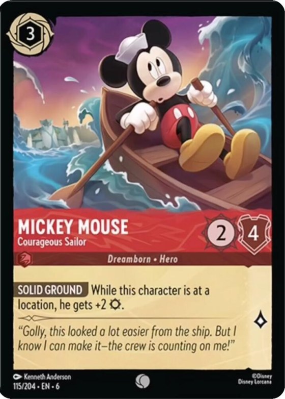 Mickey Mouse - Courageous Sailor - Cold Foil