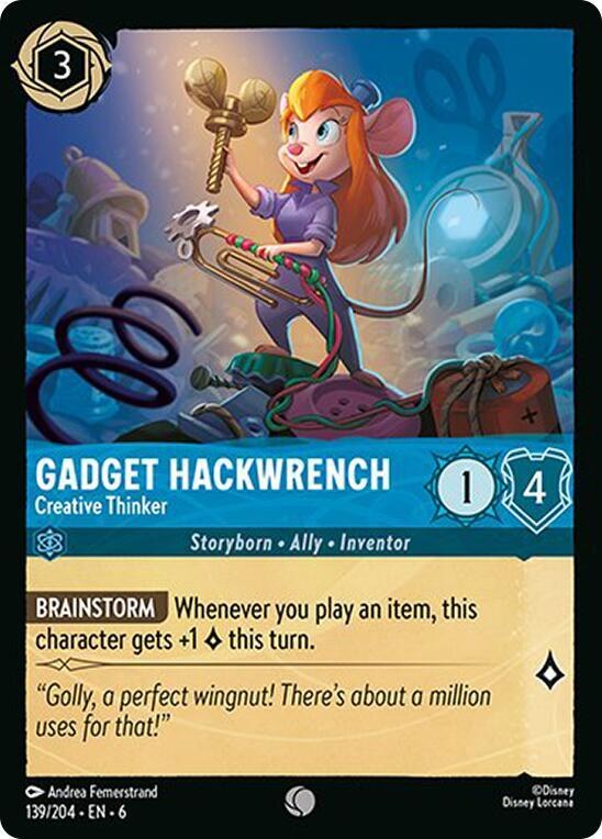 Gadget Hackwrench - Creative Thinker - Cold Foil
