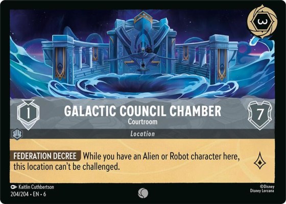 Galactic Council Chamber - Courtroom - Cold Foil