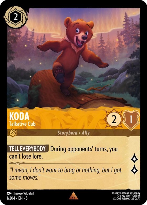 Koda - Talkative Cub - Cold Foil
