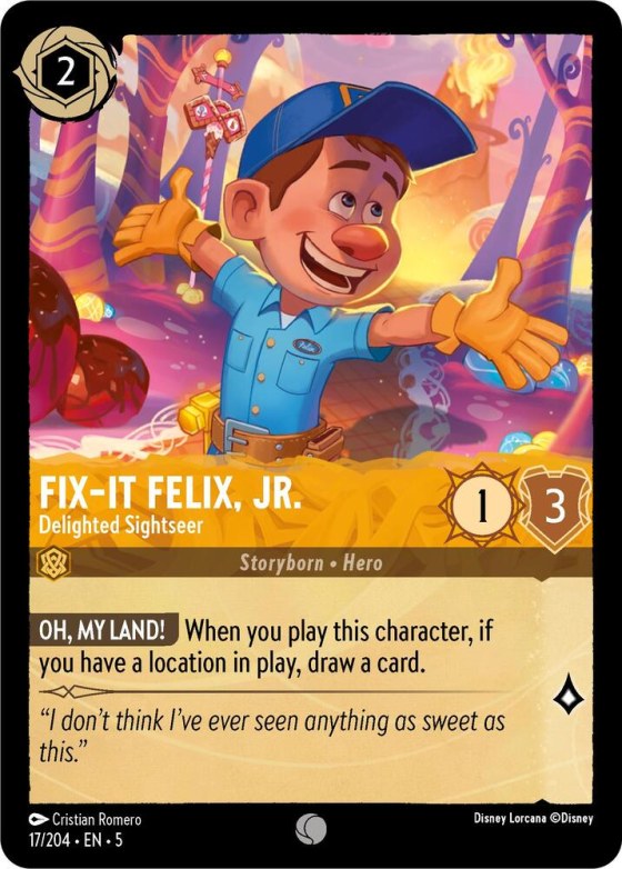 Fix-It Felix, Jr. - Delighted Sightseer - Cold Foil