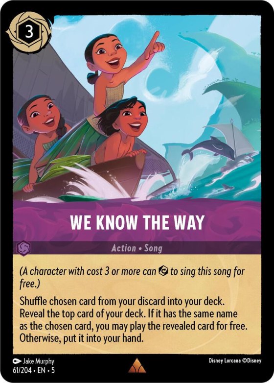 We Know the Way - Cold Foil