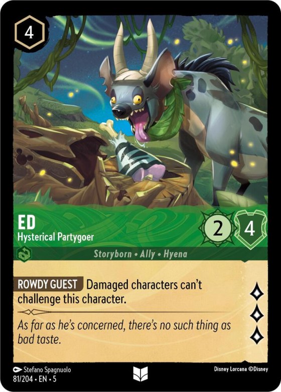 Ed - Hysterical Partygoer - Cold Foil