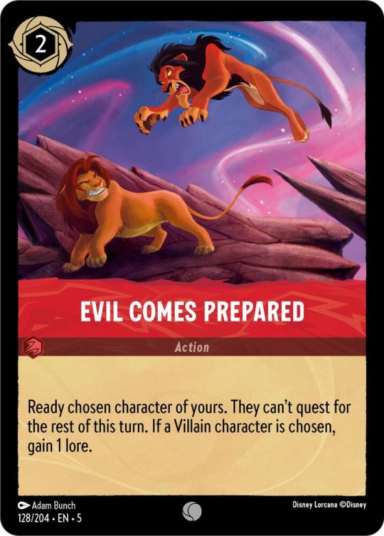 Evil Comes Prepared - Cold Foil