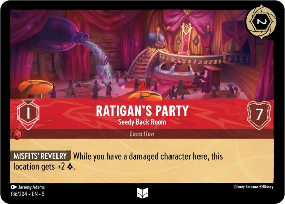 Ratigan's Party - Seedy Back Room - Cold Foil