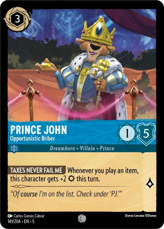 Prince John - Opportunistic Briber - Cold Foil