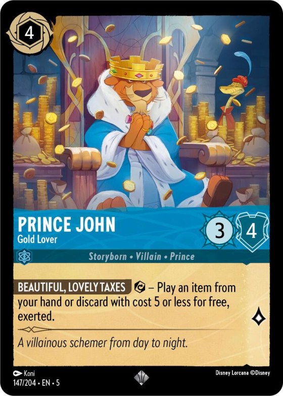 Prince John - Gold Lover - Cold Foil