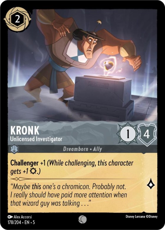 Kronk - Unlicensed Investigator - Cold Foil