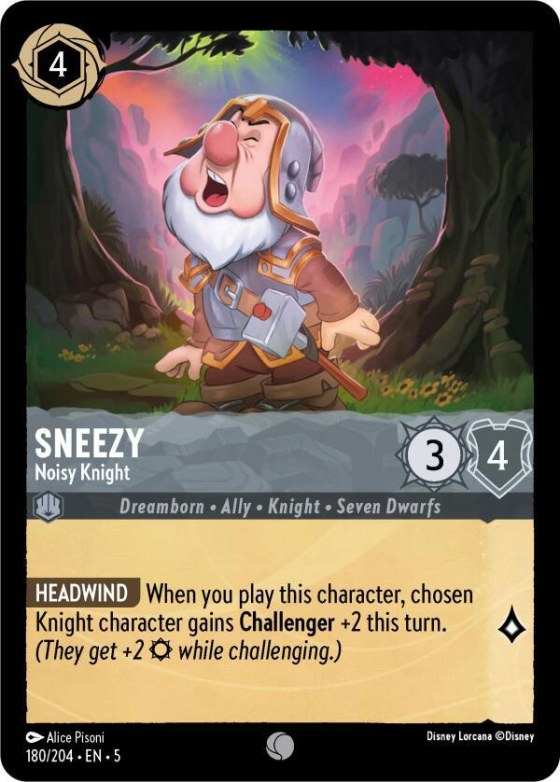 Sneezy - Noisy Knight - Cold Foil