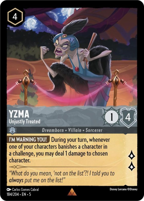 Yzma - Unjustly Treated - Cold Foil