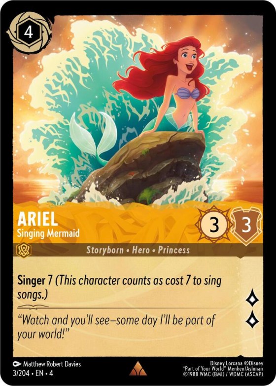Ariel - Singing Mermaid - Cold Foil