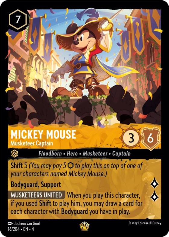Mickey Mouse - Musketeer Captain - Cold Foil