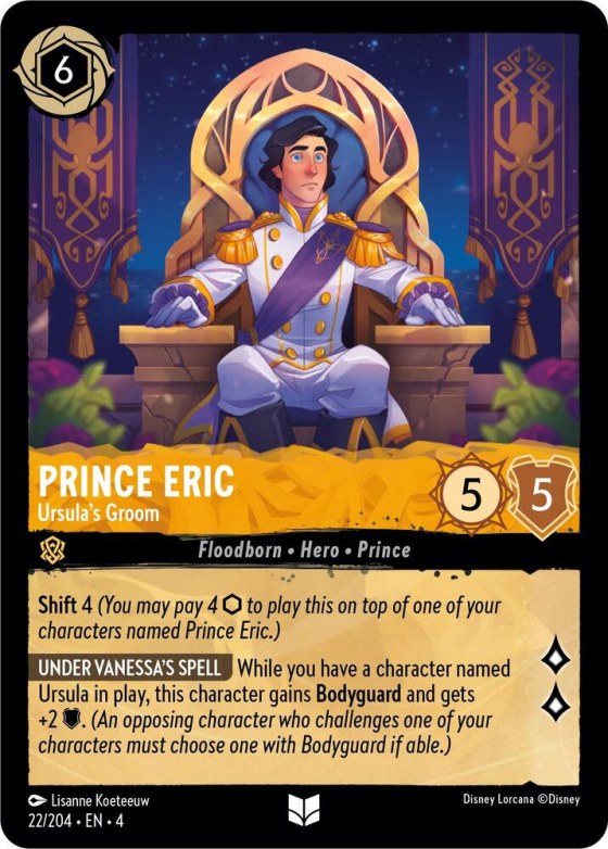 Prince Eric - Ursula's Groom - Cold Foil