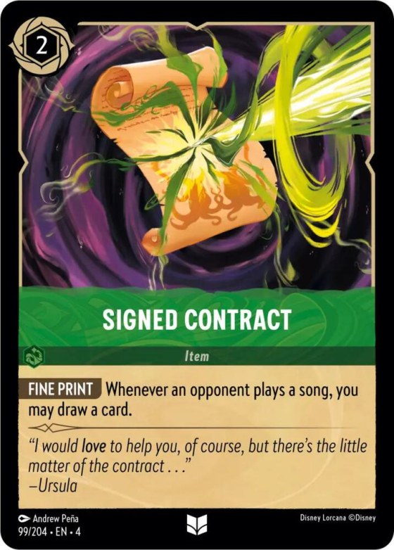 Signed Contract - Cold Foil