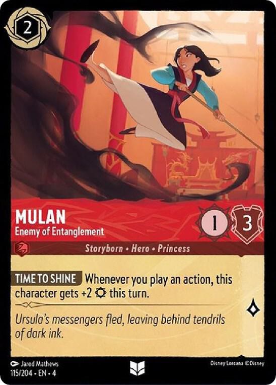 Mulan - Enemy of Entanglement - Cold Foil