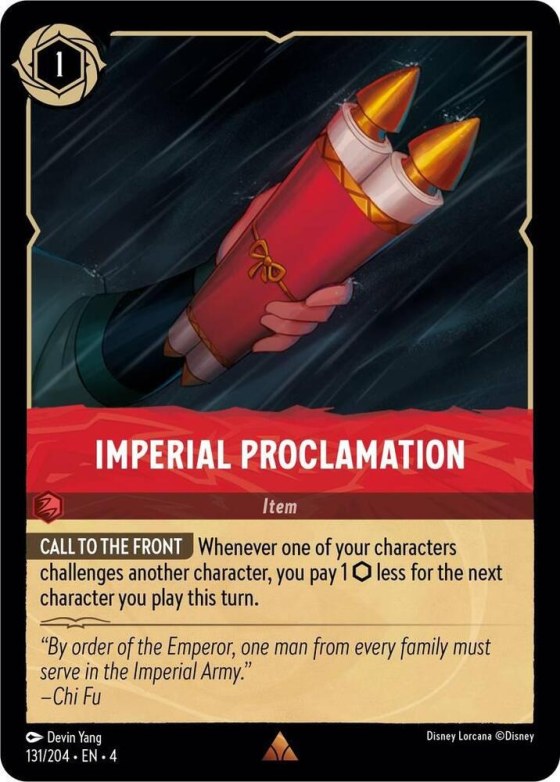 Imperial Proclamation - Cold Foil