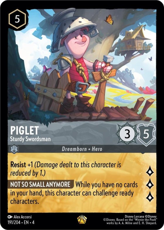 Piglet - Sturdy Swordsman - Cold Foil