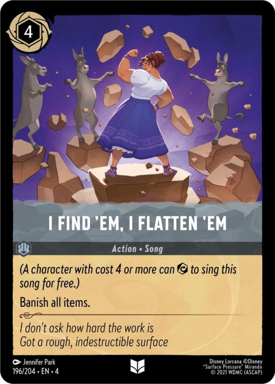 I Find 'Em, I Flatten 'Em - Cold Foil