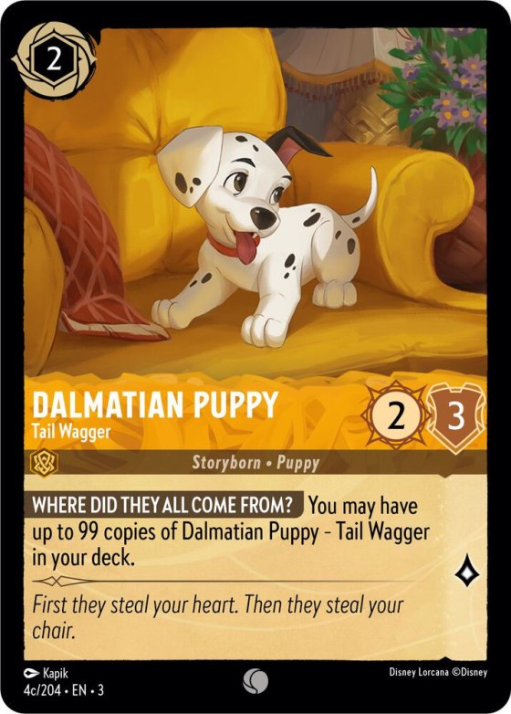 Dalmatian Puppy - Tail Wagger - Cold Foil