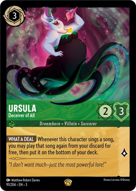 Ursula - Deceiver of All - Cold Foil
