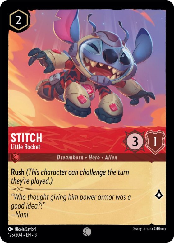 Stitch - Little Rocket - Cold Foil