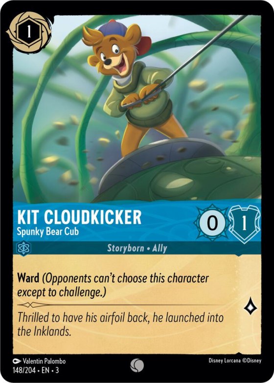 Kit Cloudkicker - Spunky Bear Cub - Cold Foil