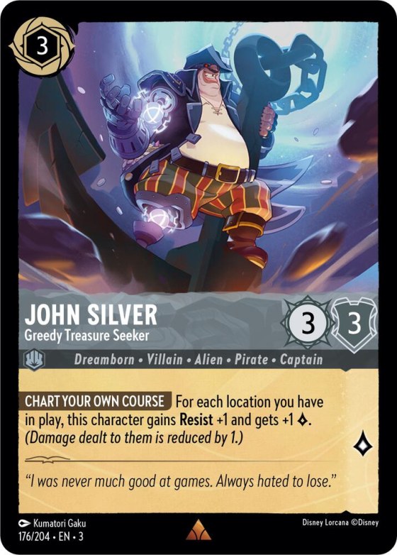 John Silver - Greedy Treasure Seeker - Cold Foil