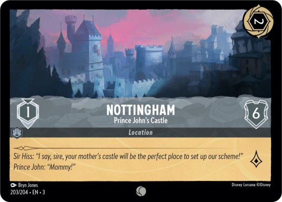 Nottingham - Prince John's Castle - Cold Foil