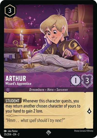 Arthur - Wizard's Apprentice - Cold Foil