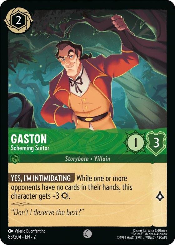 Gaston - Scheming Suitor - Cold Foil