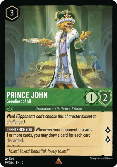 Prince John - Greediest of All - Cold Foil