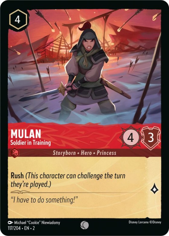 Mulan - Soldier in Training - Cold Foil