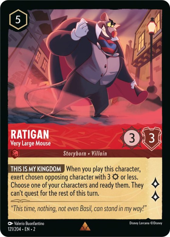 Ratigan - Very Large Mouse - Cold Foil