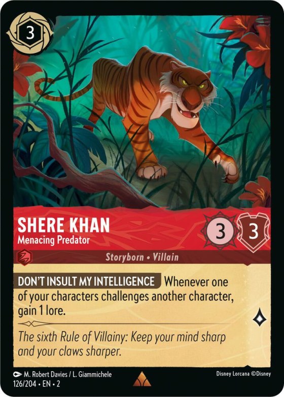 Shere Khan - Menacing Predator - Cold Foil
