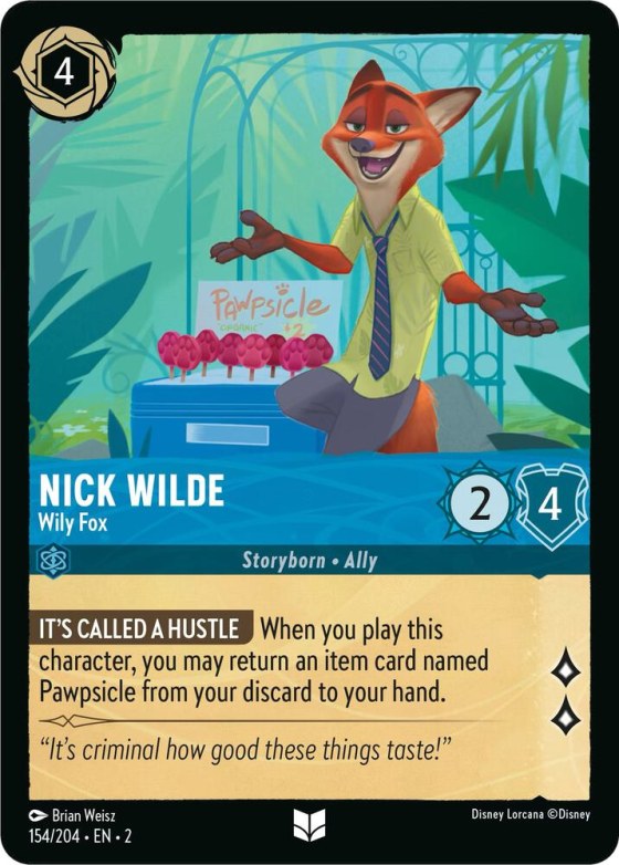 Nick Wilde - Wily Fox - Cold Foil