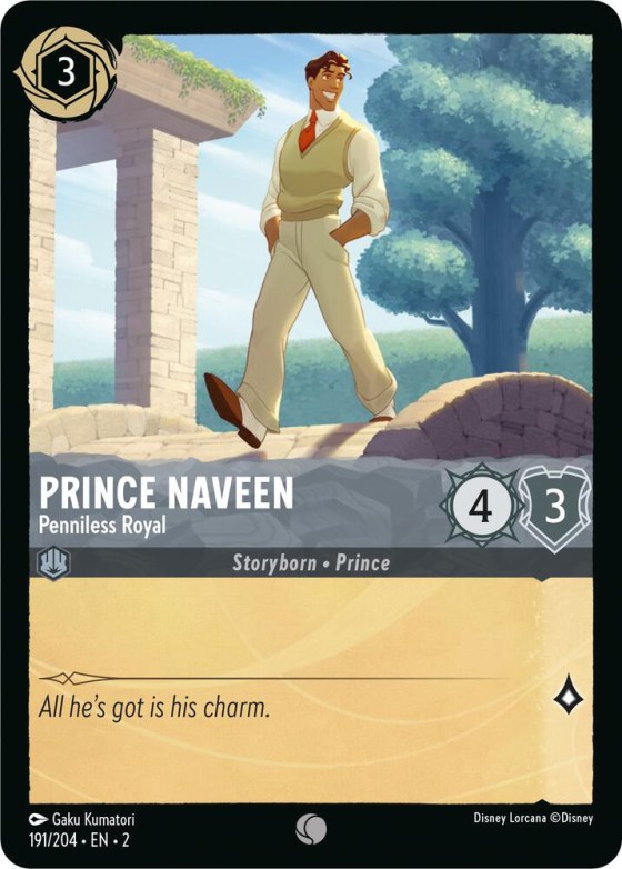 Prince Naveen - Penniless Royal - Cold Foil