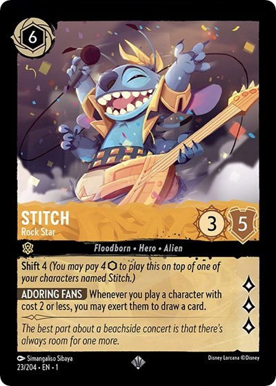 Stitch - Rock Star - Cold Foil