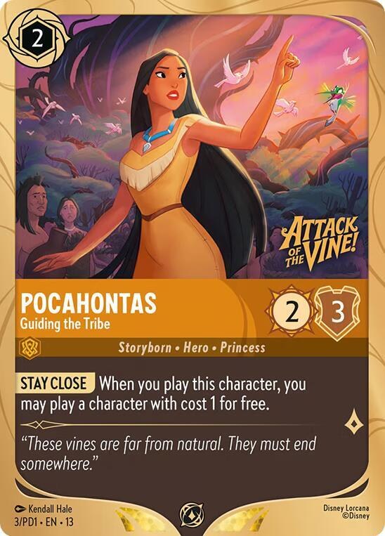 Pocahontas - Guiding the Tribe - Holofoil Pocahontas Guiding Th