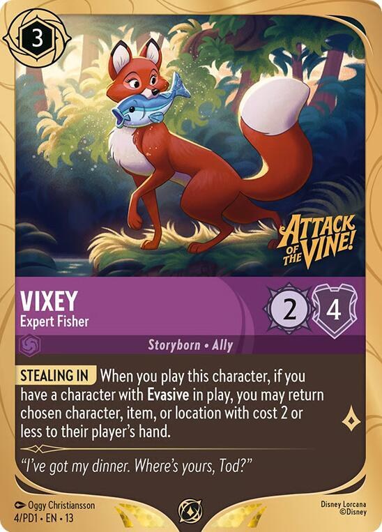 Vixey - Expert Fisher - Holofoil Vixey Expert Fisher
