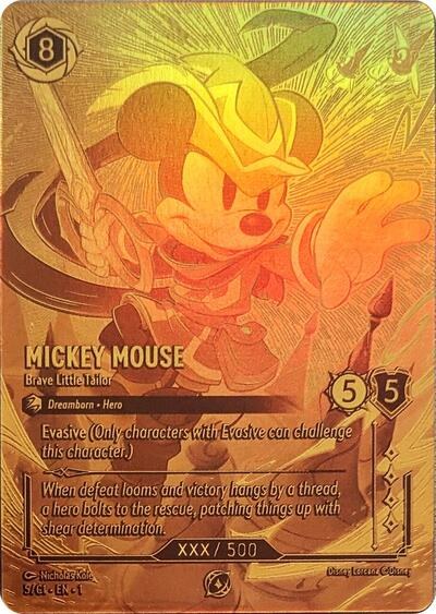 Mickey Mouse - Brave Little Tailor - Serial Numbered
