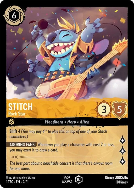 Stitch - Rock Star - Holofoil Stitch Rock Star