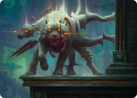 Flickering Hound Art Card