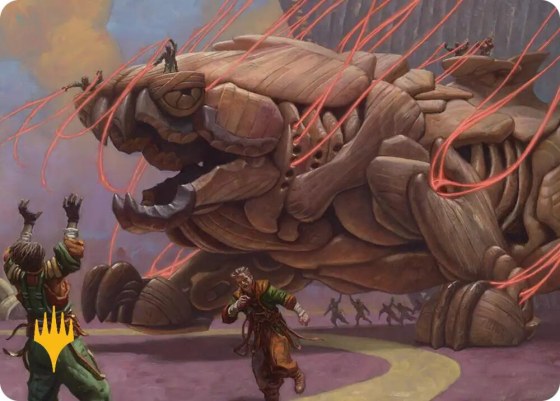 Craterclaw Colossus Art Card - Gold Stamped