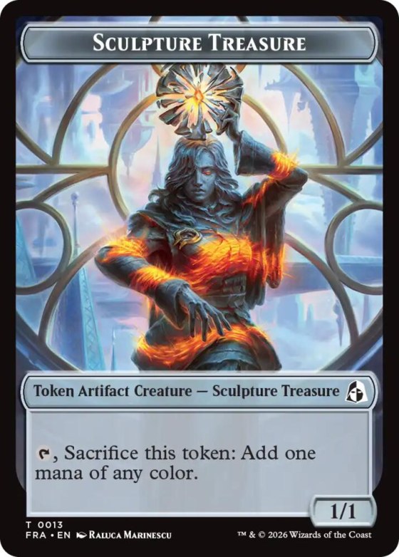 Sculpture Treasure // Beast Double-Sided Token - Foil