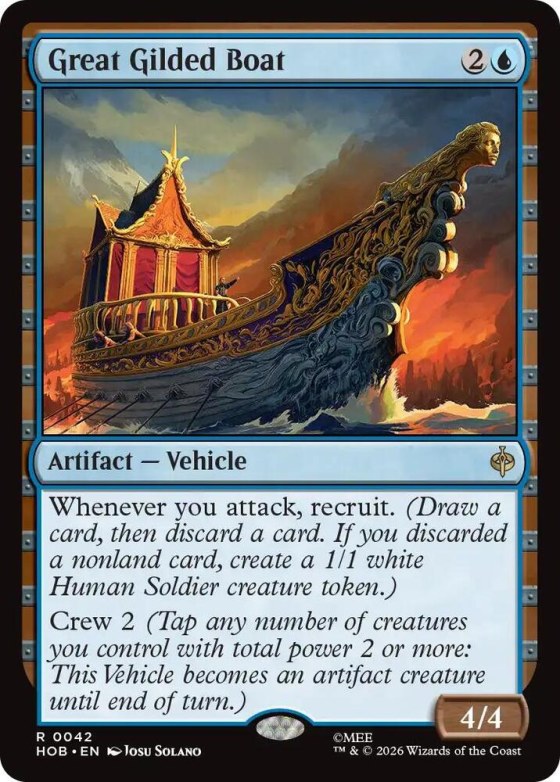 Great Gilded Boat - Foil