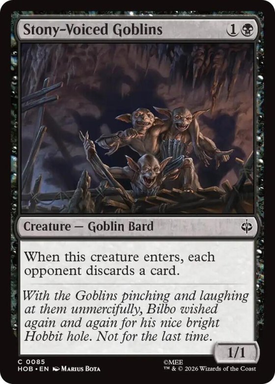 Stony-Voiced Goblins - Foil